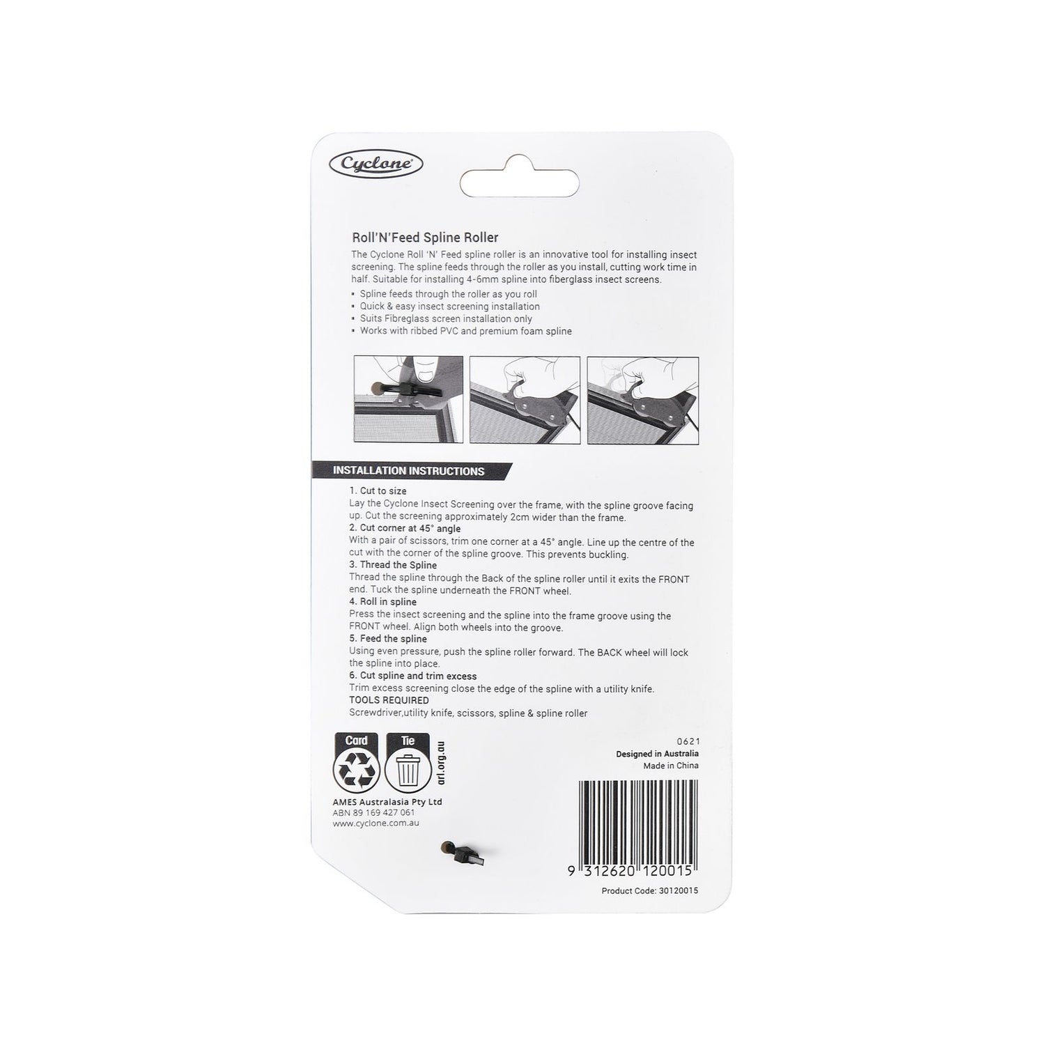 Roll ‘n’ Feed Spline Roller